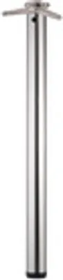 Image de Pied de table / pied de support - aspect inox, Ø 6 cm x 87 cm, hauteur réglable