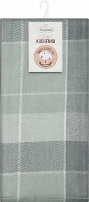 Zdjęcie produktu dla EUROFIRANY | Zestaw ręczników do herbaty - 50 x 70 cm - grafitowo-szary Ręczniki kuchenne - bawełna