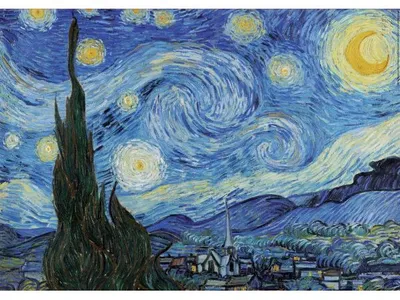 Image de Puzzle la nuit etoilee 1000 pieces - collection peinture de van gogh - educa 19263