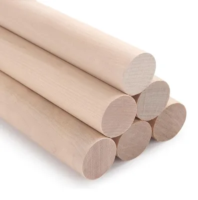Produktbild von Set mit 6 Holzstäben für Bastelarbeiten, 2,5 x 30 cm