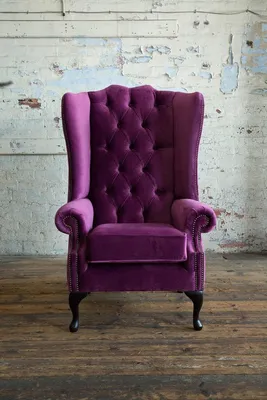 Image de Chesterfield Canapés rembourrés Fauteuils à oreilles classiques 1 place de première classe