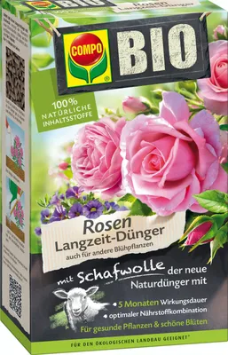 Produktbild von COMPO Rosen Langzeit-Dünger mit Schafwolle 2 kg