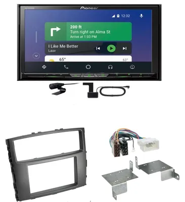 Produktbild von Pioneer AVH-Z9200DAB CarPlay USB MP3 CD Einbauset für Mitsubishi Pajero bis 2014