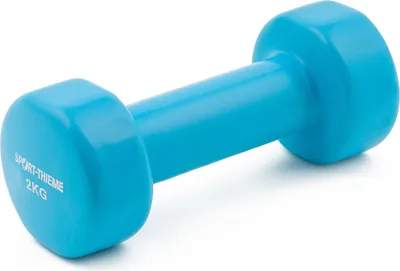 Produktbild von Sport-Thieme Fausthantel "Vinyl", 2 kg, Hellblau