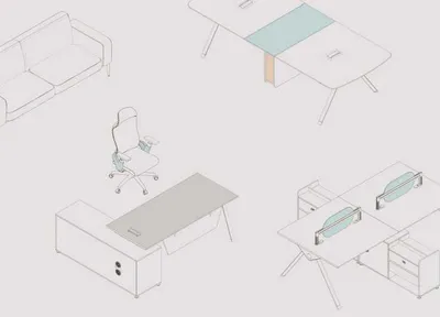 Produktbild von Eckschreibtisch Moderne Büromöbel Luxus Design Büro Einrichtung