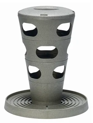 Produktbild von Beeztees Hühner Futtertturm grau, Freistehend, Grün, Grau, Kunststoff, 300 mm, 300 mm, 260 mm