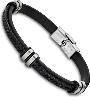 Produktbild von Lotus LS1829/2/1 Herren Armband Edelstahl Silber schwarz 21,5 cm
