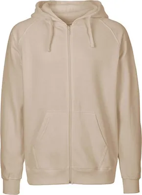 Produktbild von Neutral O63301 | Herren Zip Hoodie Kaputzenjacke / 100% Fairtrade-Baumwolle - Farbe: Sand - Größe: 3XL