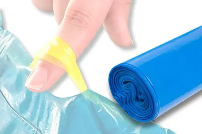 Zdjęcie produktu dla Worki na śmieci z sznurkiem, 250 sztuk, pojemność 120 litrów