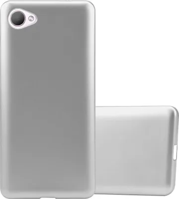 Produktbild von Cadorabo Schutzhülle für HTC Desire 12 Hülle in Silber Handyhülle TPU Silikon Etui Cover Case