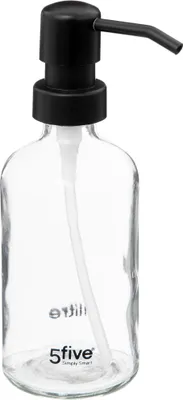 Produktbild von 5five Simply Smart Seifenspender, Dosierspender, Glas, Kunststoff, Transparent, 250 ml, 174798A