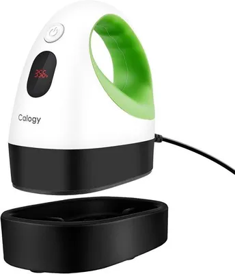 Productafbeelding van Calogy Mini Heat Press - Draagbare Warmteoverdracht Machine - LED Mini Strijkijzer met Temperatuur Controle - Veiligheidsbasis - Perfect