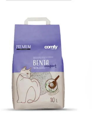 Productafbeelding van Comfy Kattenbakvulling Benta Compact Lavender 10L | klontvormende bentoniet kattenbakvulling met lavendelgeur