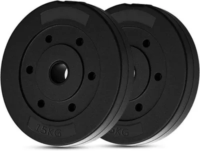 Produktbild von Famanu Gewichtsscheiben Set 20kg - 30kg 30mm - Schwarz Beschichtete Fitnessgewichte für Zuhause