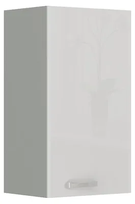 Produktbild von ULLERIKE Küchenoberschrank – Breite 45 cm, weiß/grau
