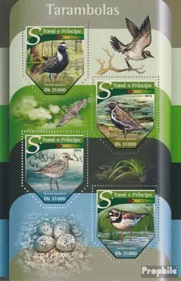 Produktbild von Briefmarken Sao Tome e Principe 2015 Mi 6405-6408 Kleinbogen (kompl. Ausgabe) postfrisch Vögel