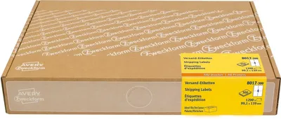 Produktbild von Versandetiketten 99,1x139mm weiß VE=5x1200 Stück