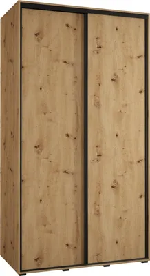 Produktbild von MEBLE KRYSPOL Davos 1 Schrank, zwei Türen - 235,2x140x60 cm - Artisan  Artisan Schwarz