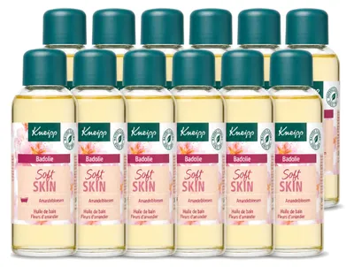 Imagen del producto de 12 unidades de aceite de baño Kneipp con extracto de flores de almendro, para piel seca y sensible, 100 ml. Paquete económico