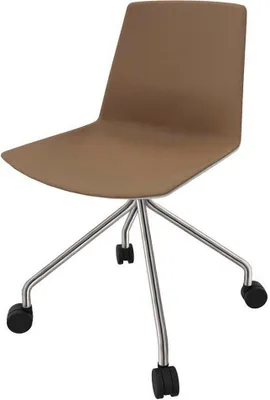 Produktbild von Quadrifoglio Besucherstuhl Clue braun, grau Stoff