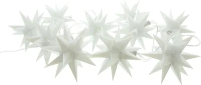 Produktbild von LED-Lichterkette '3D-Sterne' warmweiß leuchtend Lichtquelle Schein