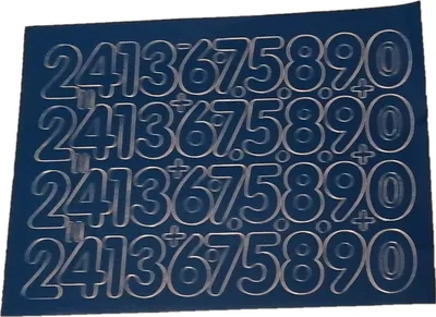 Immagine prodotto di Lettere e numeri autoadesivi