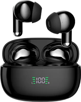 Produktbild von CMYbabee Bluetooth Kopfhörer, Kopfhörer Kabellos Bluetooth 5.3 Sport In Ear Kopfhörer mit Mikrofon, 20 std Spielzeit, LED-Anzeige, ENC Lärmreduzierung für Arbeit und Studium, Schwarz