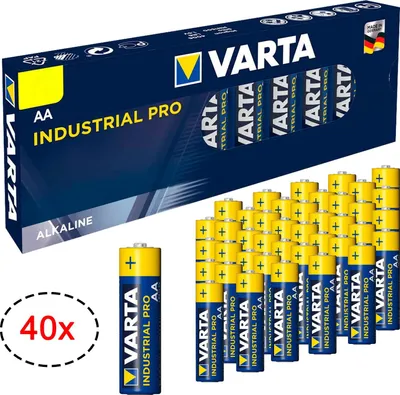 Obrázok produktu pre 40x VARTA Industrial PRO Mignon AA LR06 LR 06 1,5V Batterien Alkaline Batterie