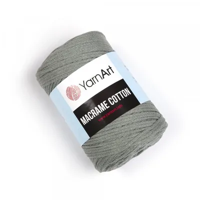 Produktbild von Yarn Art Macrame Bavlna 2 mm 225 m 794 Green/Gray Šňůra