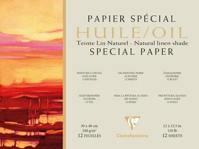 Obrázok produktu pre Clairefontaine 975824C, Umelecký papier, 240 g/m², 15 listy