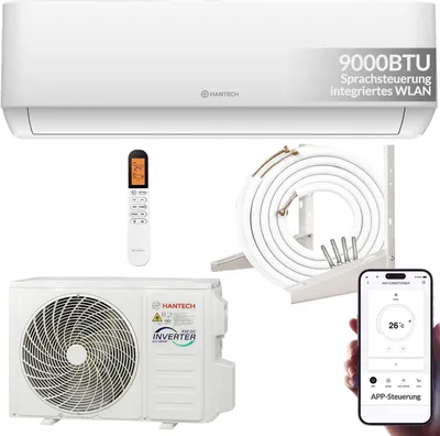 Immagine prodotto di Climatizzatore multisplit HANTECH H-PRO, 9000 BTU, colore bianco [Classe energetica A++]