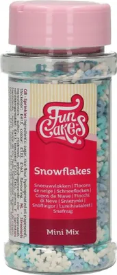 Produktbild von FunCakes Mini Snowflakes / Schneeflocken Mix -50g-