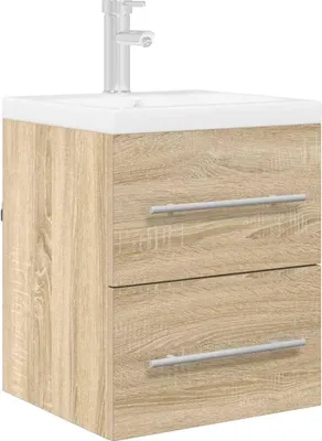 Produktbild von （Robust Möbel） Waschbeckenunterschrank Sonoma-Eiche 38,5 x 41 x 48cm - CL322681 - Spiegelschränke
