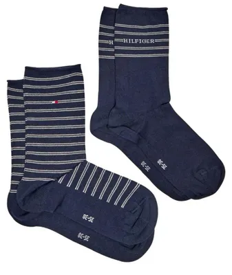 Immagine prodotto di Tommy Hilfiger - Calzini da donna (confezione da 2) NA1019 (34 EU - 38 EU) (blu navy)
