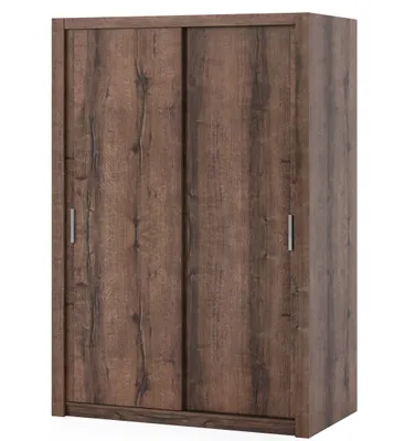 Produktbild von Schwebetürenschrank BONO 150cm Eiche monastery Schiebetürenschrank mit Kleiderstangen