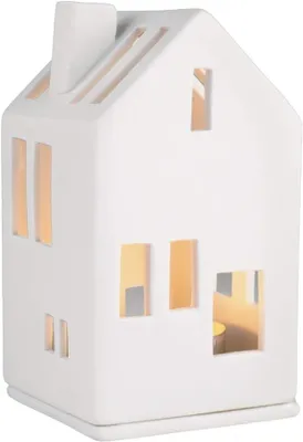 Zdjęcie produktu dla Miniaturowy dom z oświetleniem, kolor biały