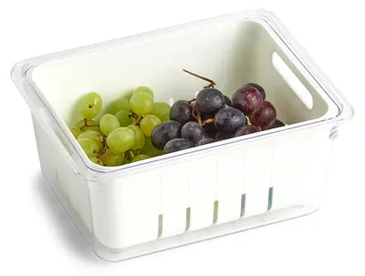 Produktbild von Zeller obst- und gemüse frischhaltedosen weiß - Transparent & Weiß - Mit Deckel
