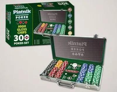 Produktbild von Piatnik 7903 - Poker Set 300 High Gloss Chips