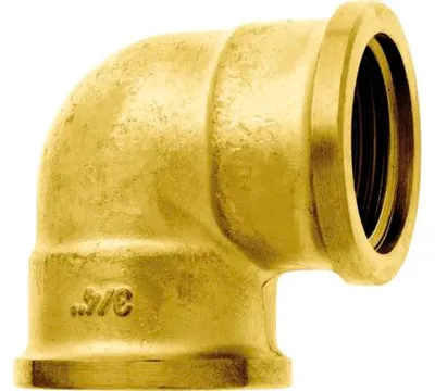 Produktbild von GEKA Winkelstück 90° Messing 2x Innengewinde G19 mm (3/4)"