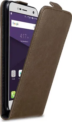 Produktbild von Cadorabo Hülle für ZTE Blade V8 MINI Schutz Hülle in Braun Flip Etui Handyhülle Case Cover
