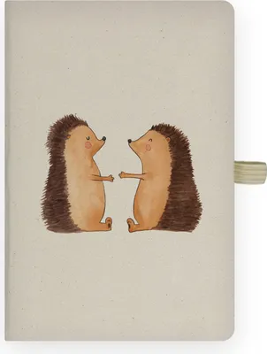 Produktbild von Mr. & Mrs. Panda notizbuch Igel Liebe - Transparent - Geschenk, Hochzeit, Freundin, Kladde, Adressbuch, Journal, Hochzeitstag, Skizzenbuch, Tagebuch