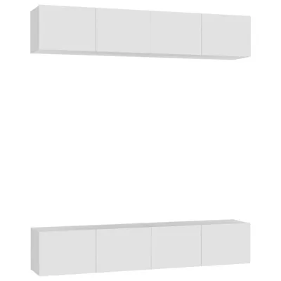 Produktbild von TV-Schränke 4 Stk. Weiß 80x30x30 cm Holzwerkstoff