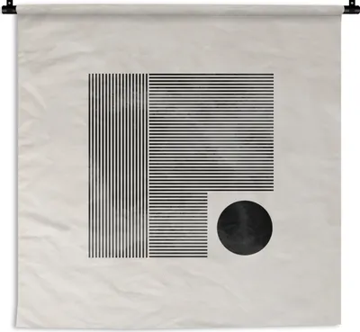 Produktbild von MuchoWow® Wandteppich Wandbehang Quadratisch - Minimalismus - Abstrakt 90x90 cm Tapisserie Dekoration Wandtuch - Wandaufhänger