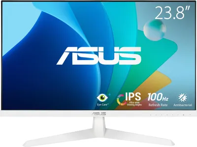 Produktbild von Asus Monitor 61 cm (24 Zoll) Full HD 1080p VY249HF-W LED 100 Hz 1 ms IPS HDMI Augenpflege+ SPLENDID Flimmerfrei Low Blue Light Adaptive Sync Antibakteriell Weiß