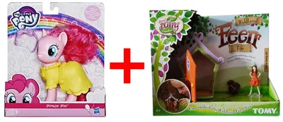 Produktbild von My Little Pony Pinkie Pie Snap-on Fashion + Tomy My Fairy Garden - Waldland Feen, Sammlerfiguren, Geschenk-Set