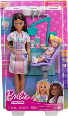Produktbild von Barbie Dentist Doll, Modepuppe, Weiblich, 3 Jahr(e), Junge/Mädchen, 265 mm, 185 g
