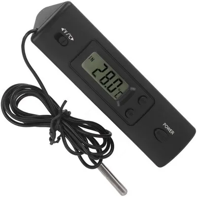 Obrázek produktu pro Digitální teploměry s vysokou přesností – LCD displej – měření teploty v chladničkách a akváriích – automatické měření teploty s indikací času
