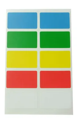 Minilabel Weiße Papieraufkleber – 54 Stück, 38 X 24 Mm Rechteckig, Selbstklebend, Permanentkleber