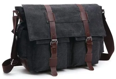 Produktbild von Canvas-Rucksack - Vintage-Laptop-Tas - multifunktional - 16 Zoll