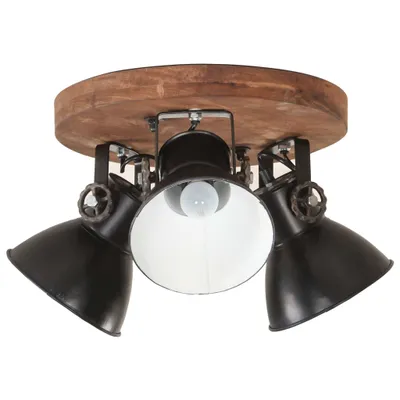 Zdjęcie produktu dla Industrialna Lampa Sufitowa, 25 W, Czarna, 42X27 Cm, E27 Lumarko!